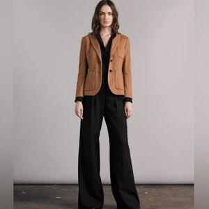 rag & bone Nancy Takisada-Osaka Wool Schoolboy Blazer in Camel Size 10